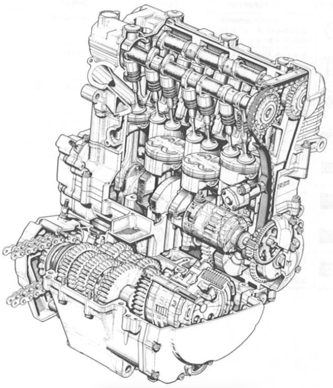 Motor Suzuki GSXR 750 SRAD 1996 - Galhand