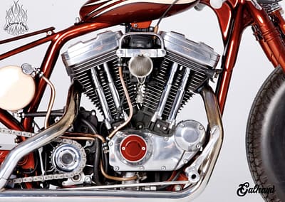 PODIO Old Custom Flames Forever Old Harley Davidson Evolution Galhand 4